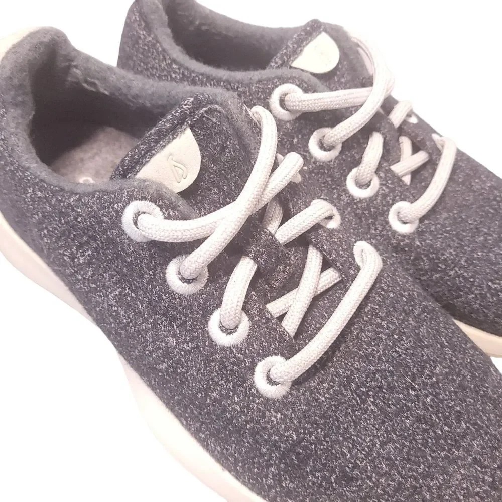 Allbirds Wool Runner Mizzle Women's Size 7 Running Shoes Gray Silver laces